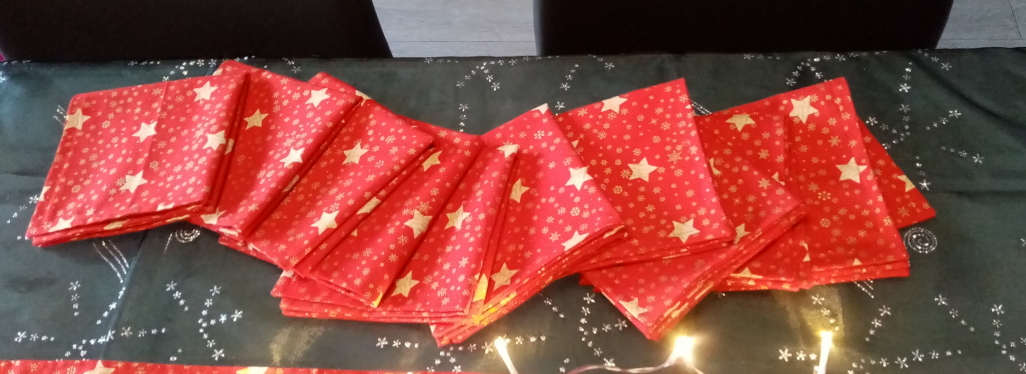 Serviette de Table Noël rouge